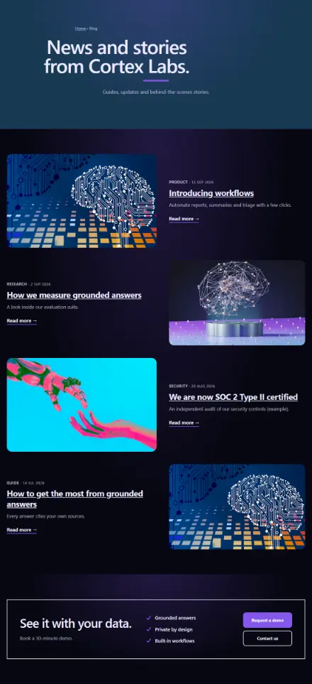 Screenshot of Ai · Blog