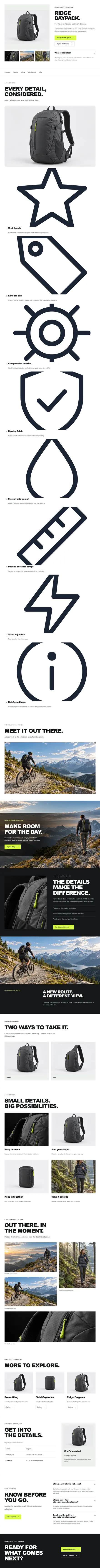 Screenshot of Camera · Feature page