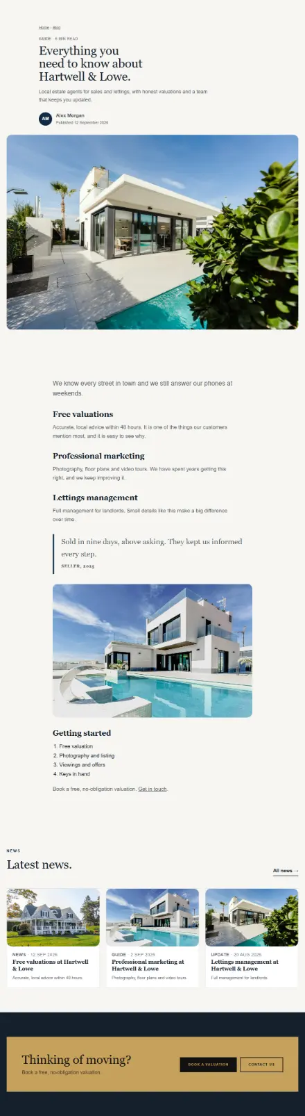 Screenshot of Property · Article