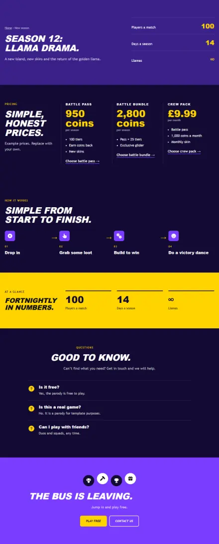 Screenshot of Royale · Feature page