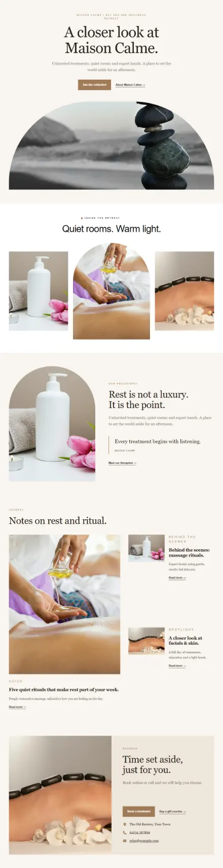 Screenshot of Luxe · Portfolio